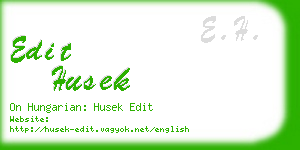 edit husek business card